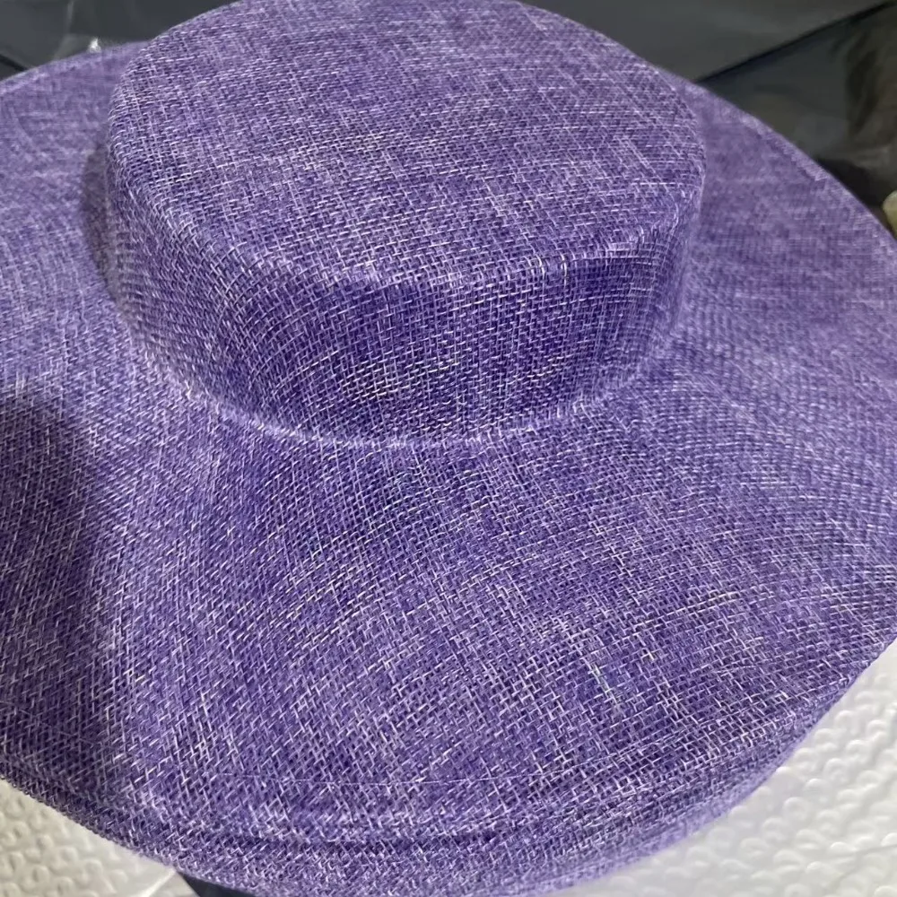 Fashion Solid Color Fascinator Base Headpiece Wide Brim Derby Hat Multiple Colors Formal Hat Bride Headdress Dance Show