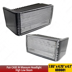Pair 12V 24V Led Front Wraparound Hood Light For Case IH Maxxum: 5120, 5130, 5140,5220, 5230, 5240, 5250+ Tractors 196481C2