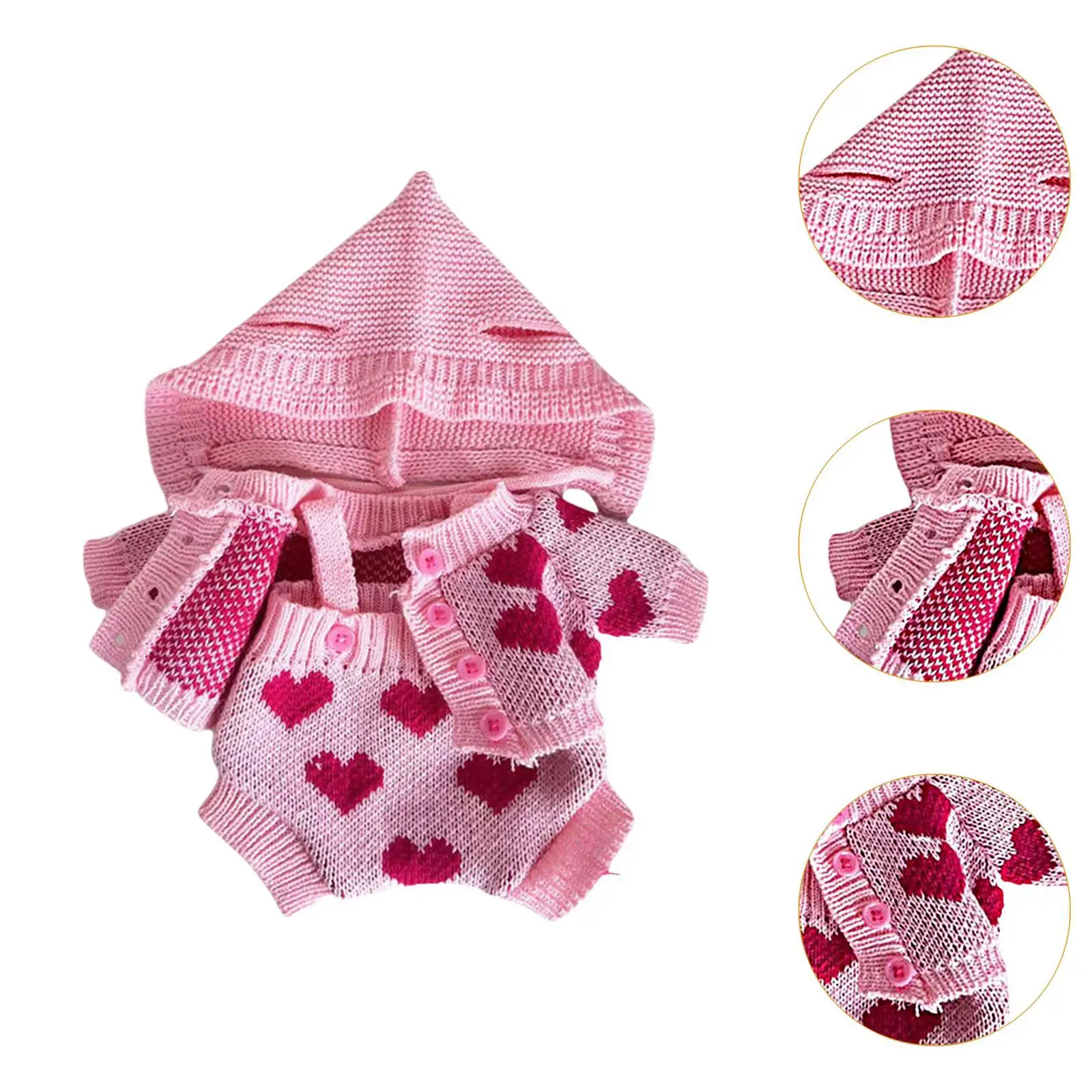 Conjunto de 2 roupas de boneca para bonecas de 38 cm com calças suspensas