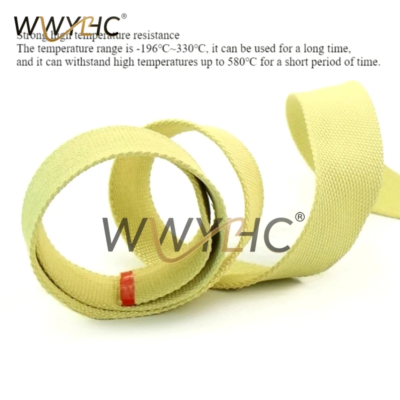 10M Fireproof Aramid Webbing High Tensile Wear‑Resistant Industrial Safety Belt Strap Ribbon