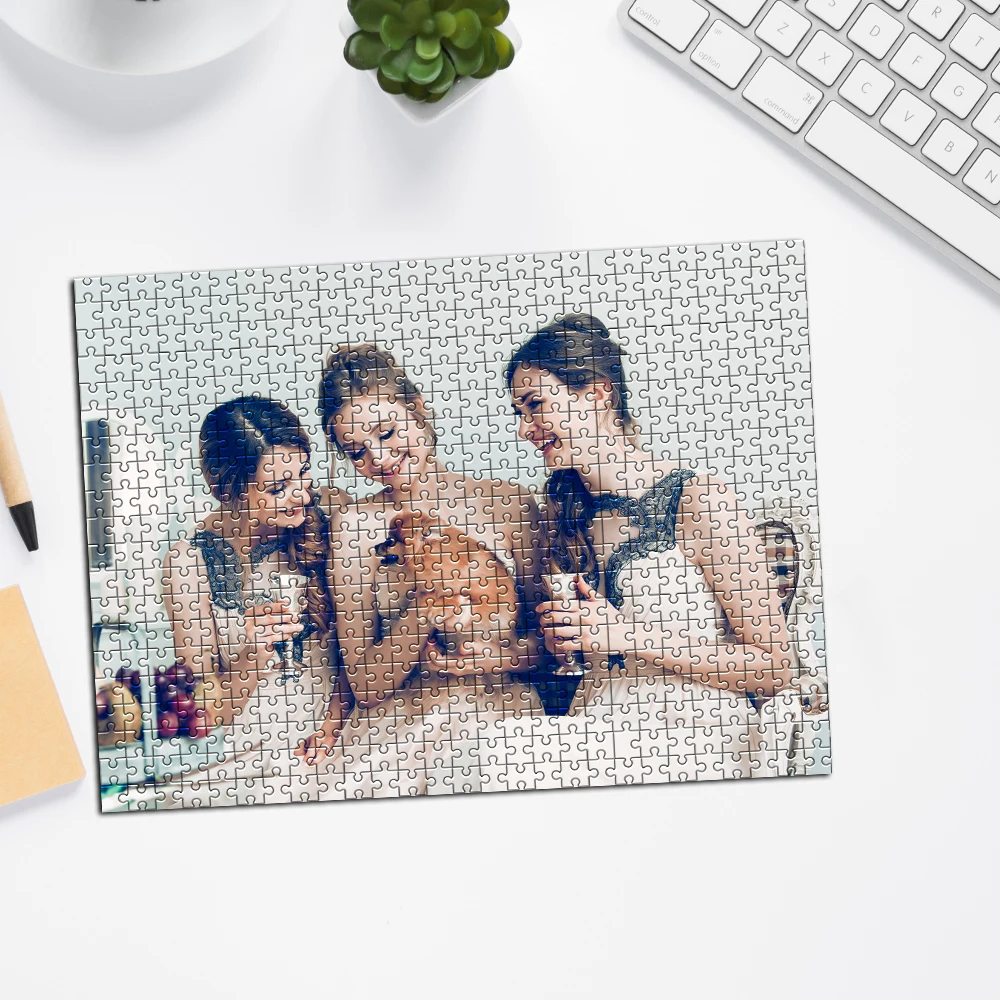35/300/500/1000pcs sister Custom Photo Personalised Decompression Puzzles Jigsaw puzzle Custom Puzzles in Photos Mosaic