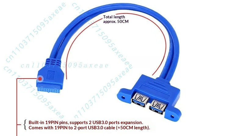 For Syba E3-MPE202-2P Mini PCI-E to 2 Port USB 3.0 Expansion Card for Industrial Embedded PC Half/Fll Bracket