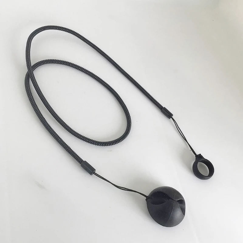  4Pcs Anti Loss Pen Holder Stand with 25cm Long PU Spring Cord and Silicone Rings