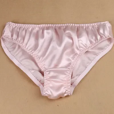 Mid-rise glossy 100% mulberry silk silk panties women\'s breathable sweat wicking comfortable briefs plus-size genuine lingerie