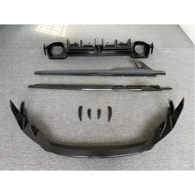 Cap Style Bodykit for R8 Dry Carbon Fiber Lip Front Bumper Canard wings Rear Diffuser Side Skirt