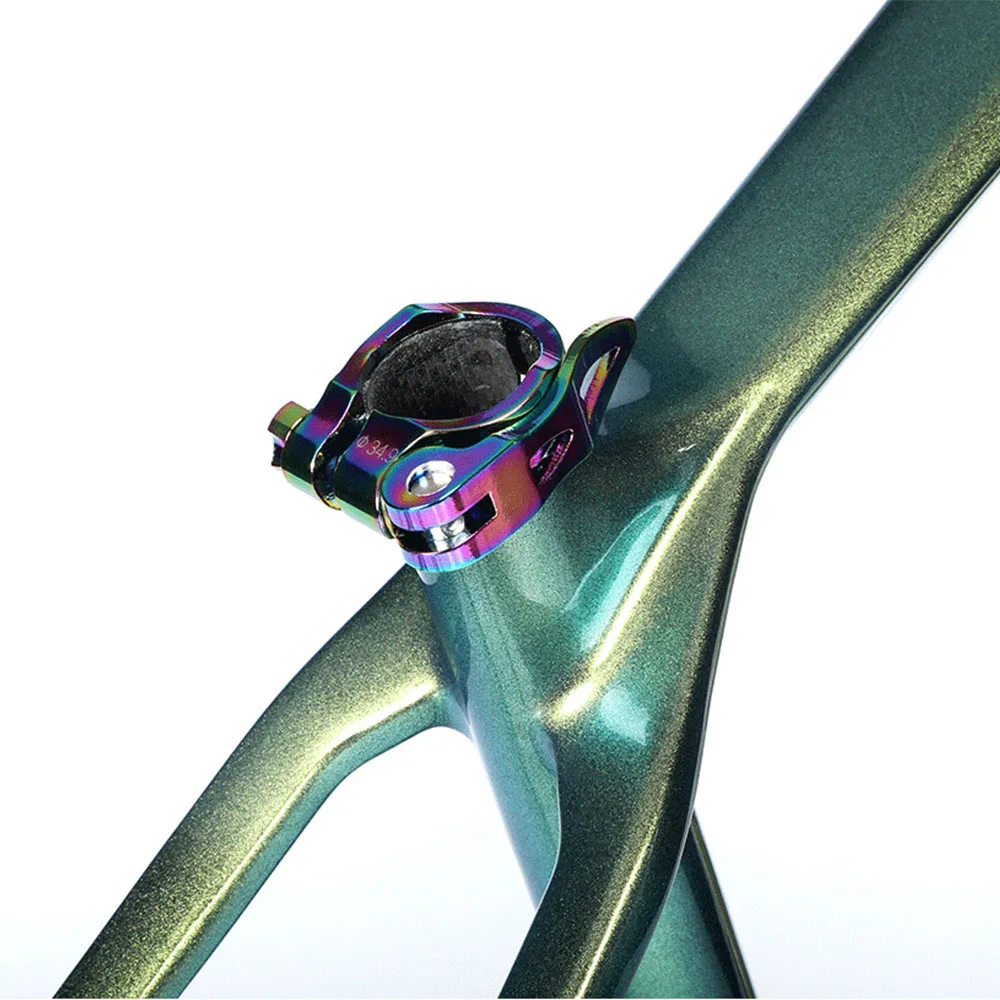 MTB Seatpost Clamp Bicycle Seat Tube Clamp Bicycle Accessories Quick Release 31.8/34.9mm Seat Post Clamp Mountain Bike Parts
