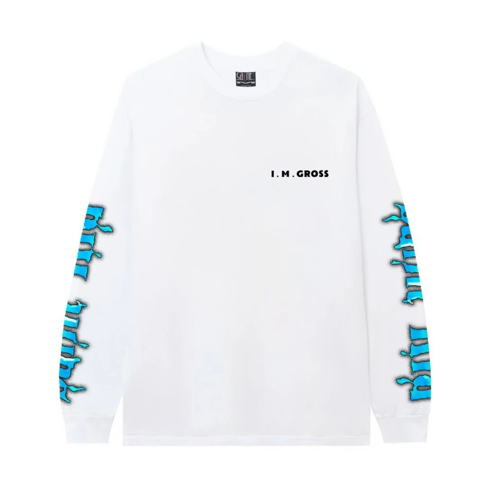 SAINT KID Cartoon Shadow Print Long Sleeves T-shirt Men Women Best Quality Tops Tee T Shirt