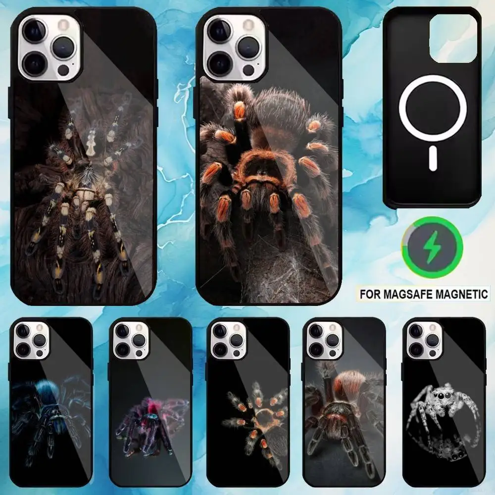 

Cute Theraphosidae Phone Case For iPhone17,16,15,14,13,12,11 Plus,Pro Max Magnetic For Magsafe Wireless Charging