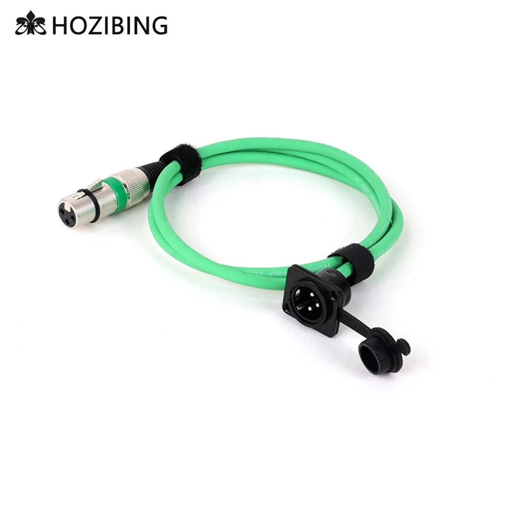 

D Type 3Pin XLR Male MIC Socket to XLR Female Zinc Alloy Plug Adapter Converter with Shielded Audio Extension Cable