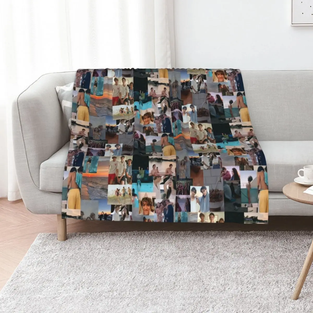 the summer i turned pretty Throw Blanket Soft Flannel Fabric Decorative Sofas Kid'S Soft Plush Plaid Custom Blankets