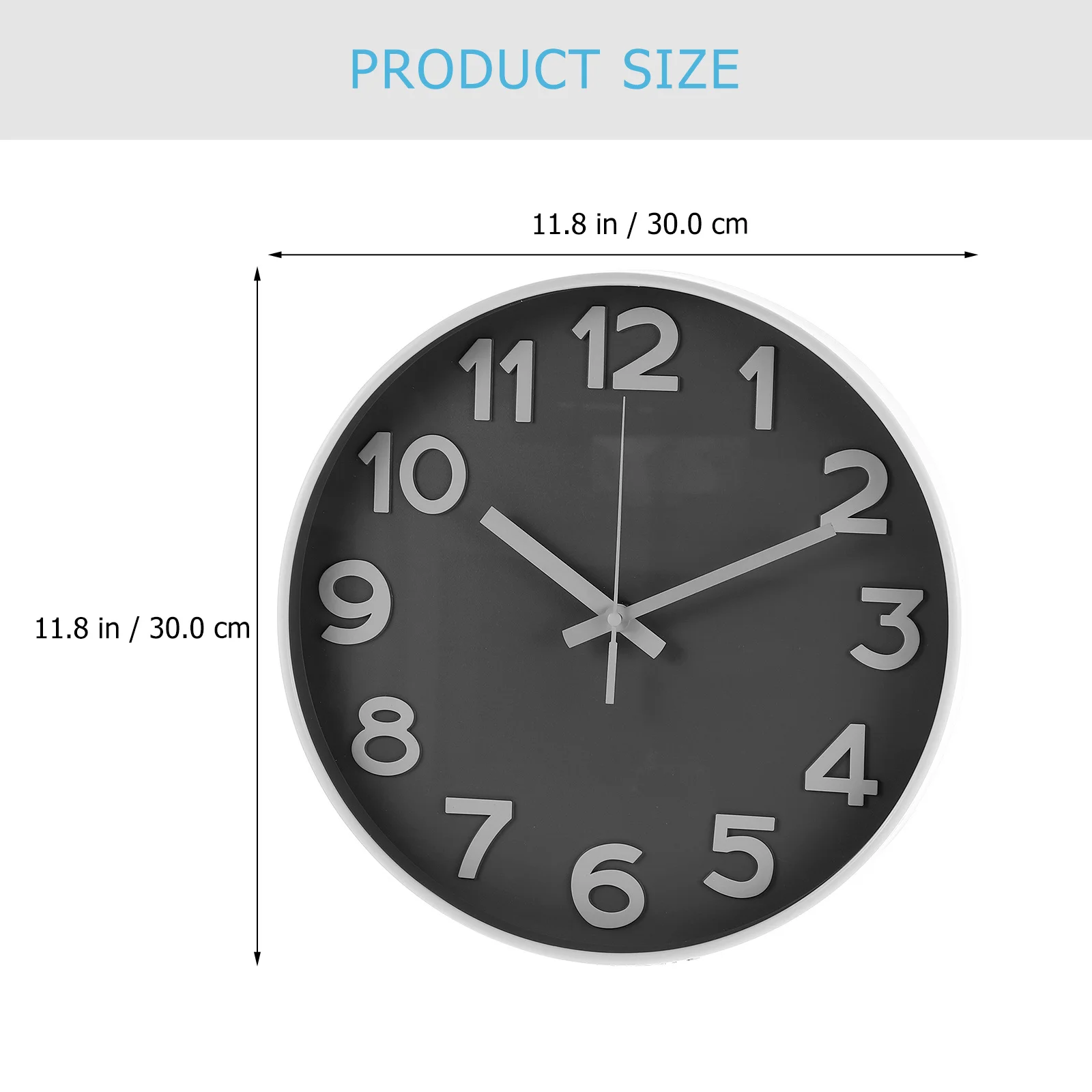 

Plastic Stylish Hanging Wall Clock Chic Design Household Clock Living Room Wall-Mounted Decor Wall Clocks