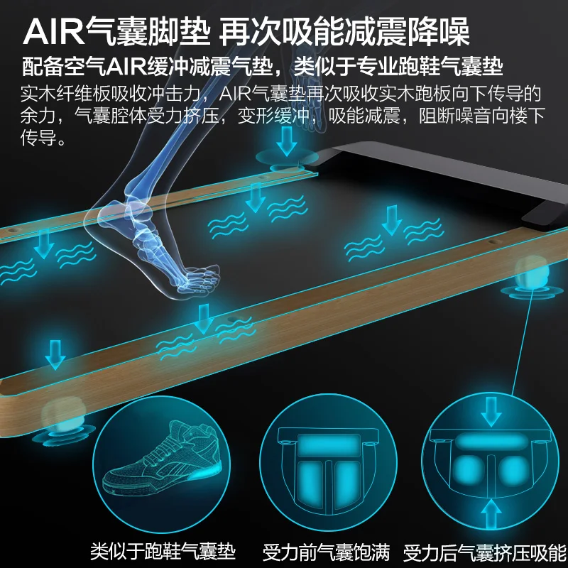 Softboard loopband opvouwbare multifunctionele stille sportschool speciale loopband