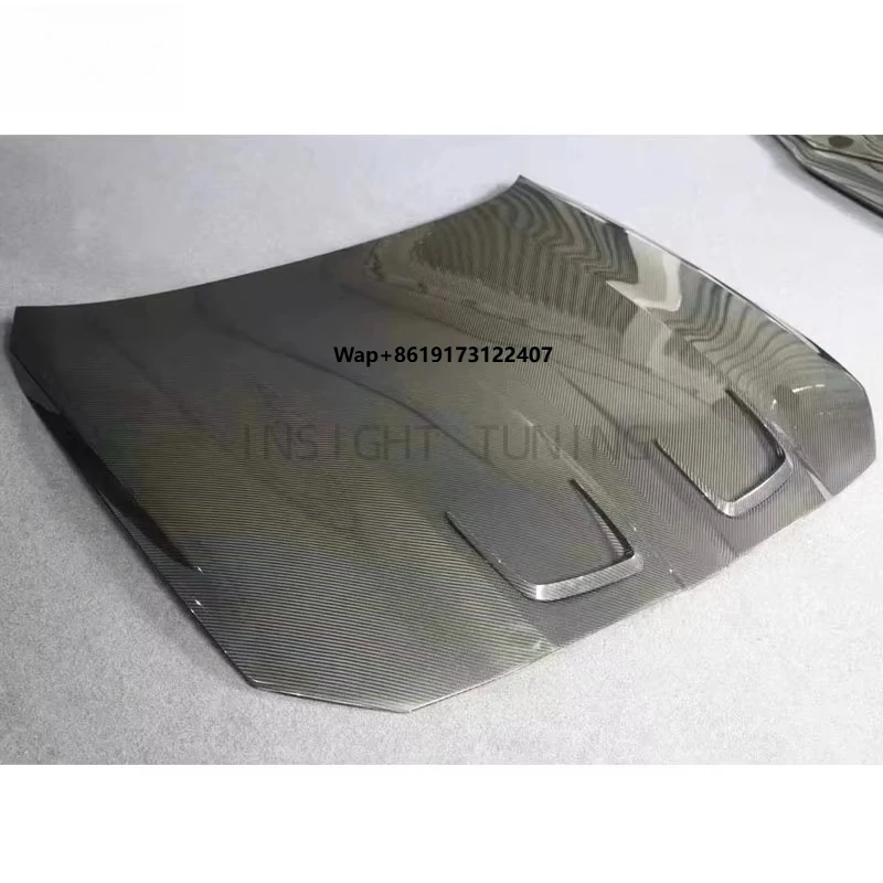 ملحقات غطاء محرك السيارة من ألياف الكربون الجافة عالية الإعداد مناسبة لـ M3 M4 G80 G82 ترقية إلى غطاء محرك السيارة OE Facelift
