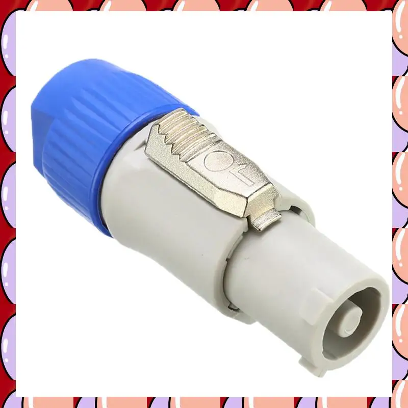 

A72Z 40Pcs 3 PIN AC Powercon Connector Male Plug NAC3FCA NAC3FCB AC Cable 20A 250V Power Plug Adapter For Stage Light(B)