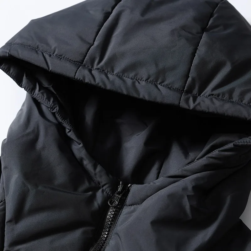 Winter Outdoor Solid Color 90 White Duck Down Trendy Men's and Women's Loose Pullover Warm Bread Jacket Hooded Down Coat