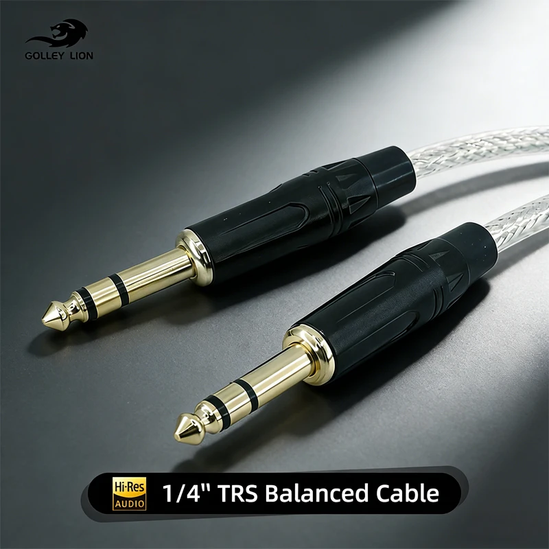 Professional 6.35mm TRS Balanced Audio Cable Hi-Fi Sound – Plug & Play for DJ Equipment/PA System