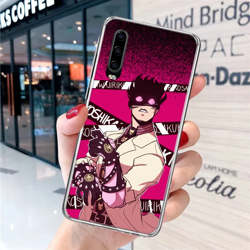 JoJo Adventure Killer Queen Soft Phone Case for Huawei P30 P40 P50 P20 P10 Lite Mate 20 10 Pro P Smart Z Y5 Y6 2019 Print Custom