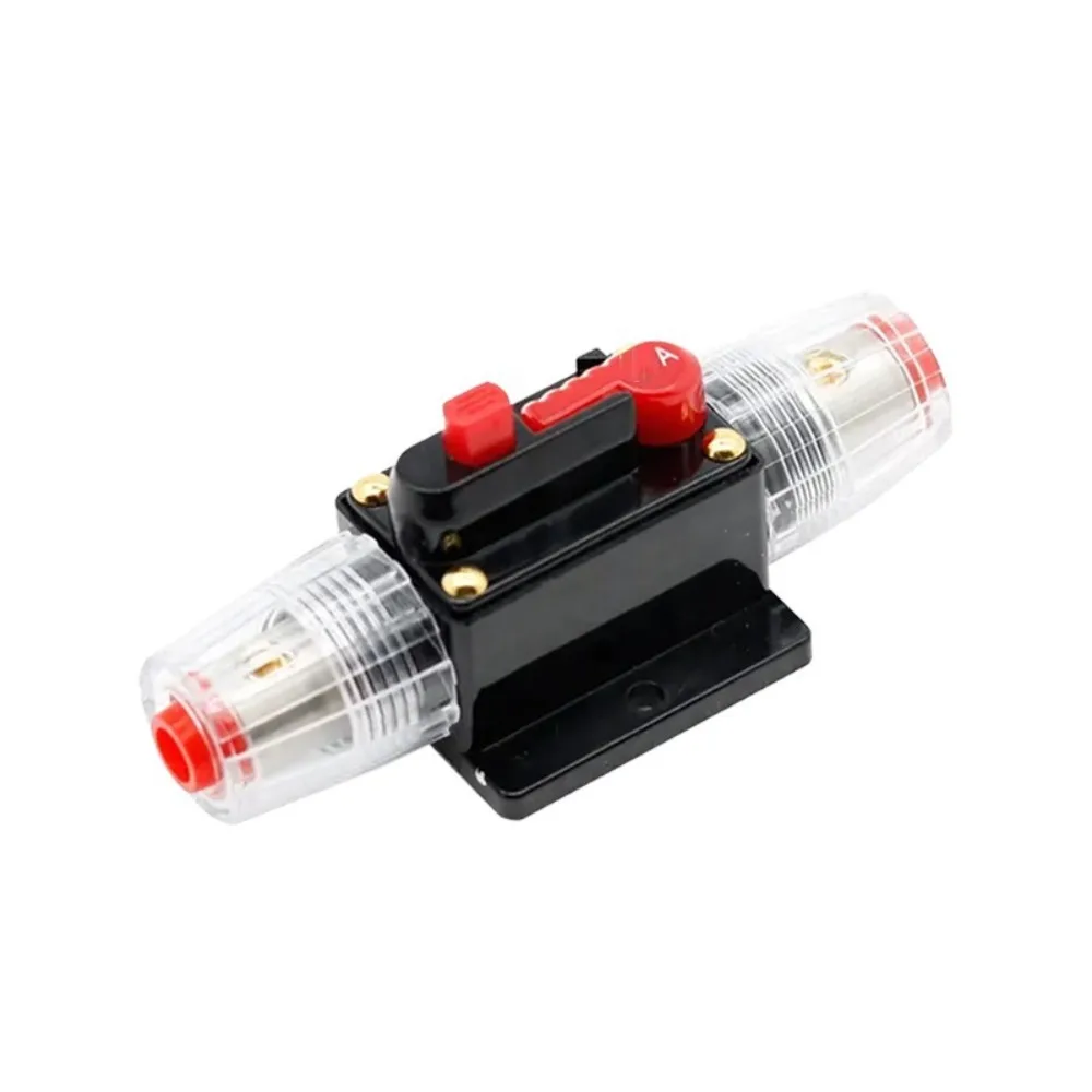 

Waterproof Manual Reset Device Dual Battery Stable Performance Fuse Reset Device Black Metal Manual Reset Circuit Breaker Marine