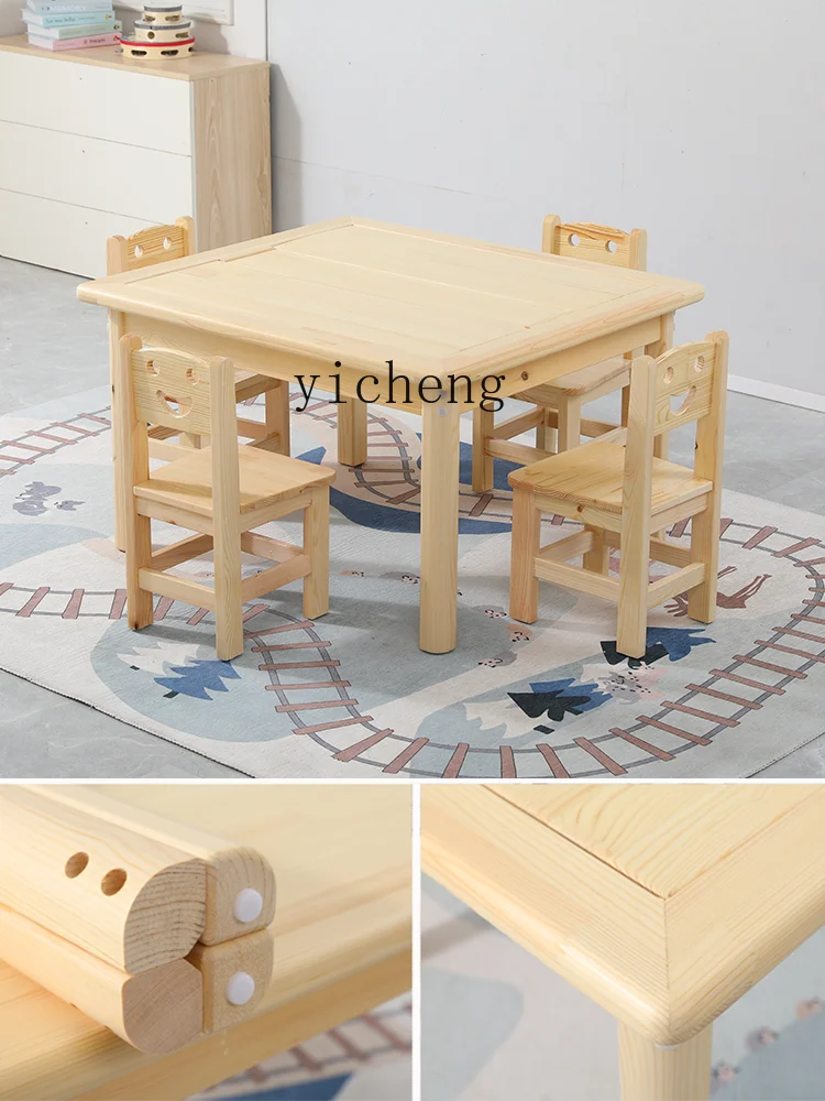 Table de construction en bois massif compatible Lego pour enfants, jouet éducatif assemblé pour bébé, multifonctionnel, XL