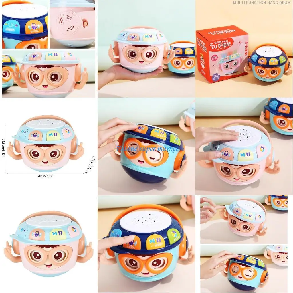 090B Kids Multifuction Poprawa inteligencji muzycznej Zabawka z bębnem bębnowym dla dziecka
