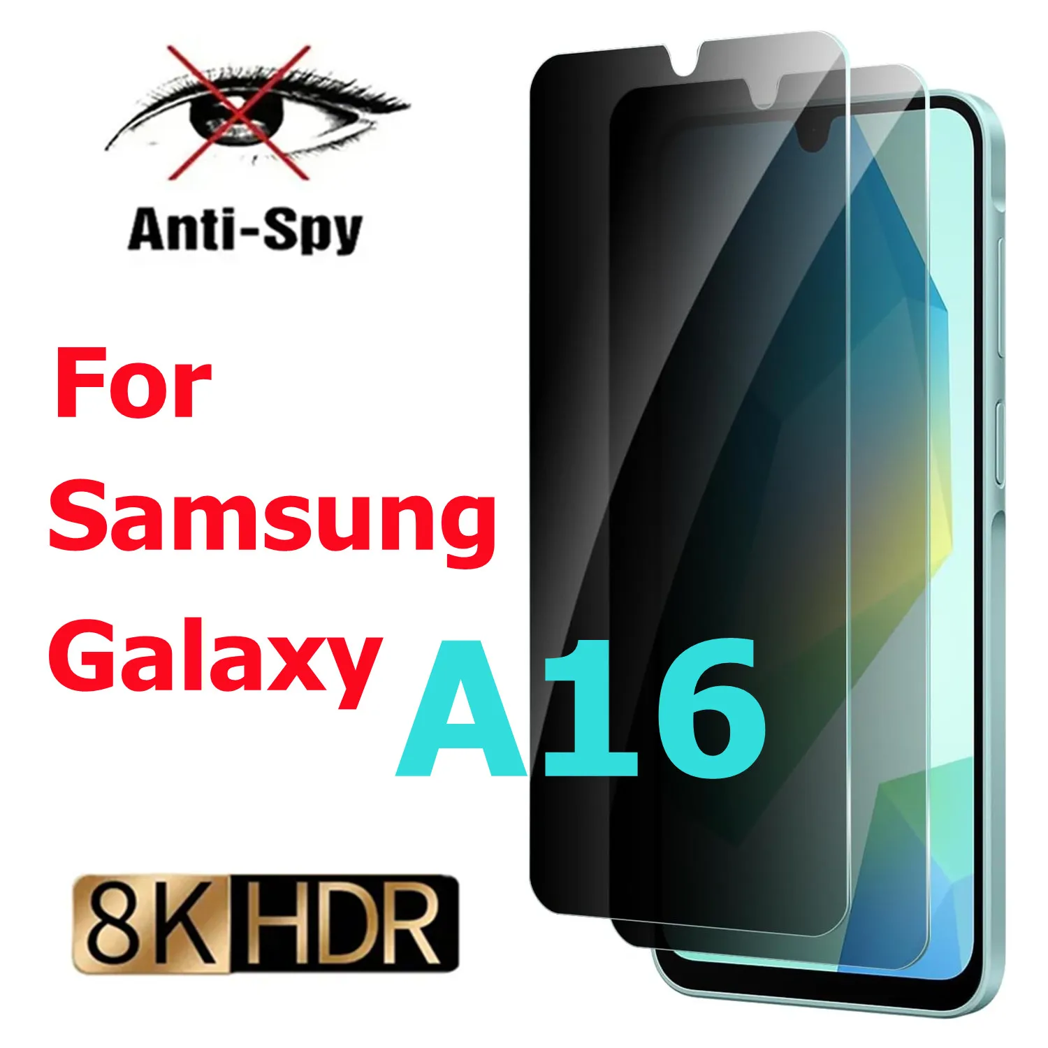 

Privacy membrane Anti Spy Tempered Glass For Samsung Galaxy A16 Screen Protector Privacy Glass Film