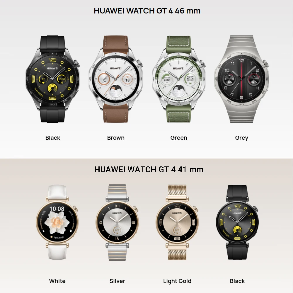 ساعة ذكية، ساعة هواوي GT 4، ساعة ذكية، وجوه ساعة مخصصة، بطارية تصل إلى 14 يومًا، هواوي TruSeen ™   5.5، الرد على مكالمات بلوتوث