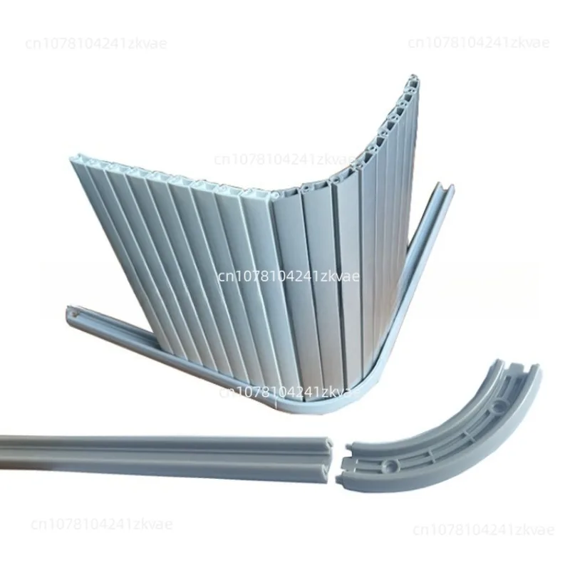 RV Bathroom Rolling Shutter Door, Cabinet Furniture Folding Door For Camper Van, Space-Saving Sliding Door