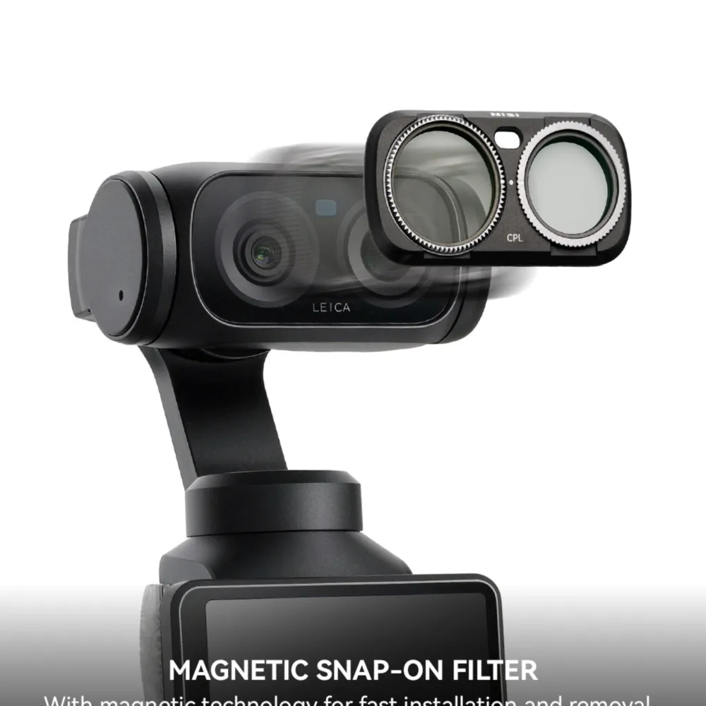 NISI Magnetic Lens Filter For Action Camera CPL Variable ND1 5 Stops Black Mist Multi Coated Optical Glass Cam Shooting Accessor