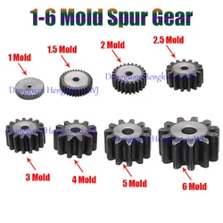 45# Steel Spur Gear 1M 1.5M 2M 2.5M 3M 4M 26-41 Teeth Thickness 10-40mm Mechanical Drive Part Durable Anti-Corrosion