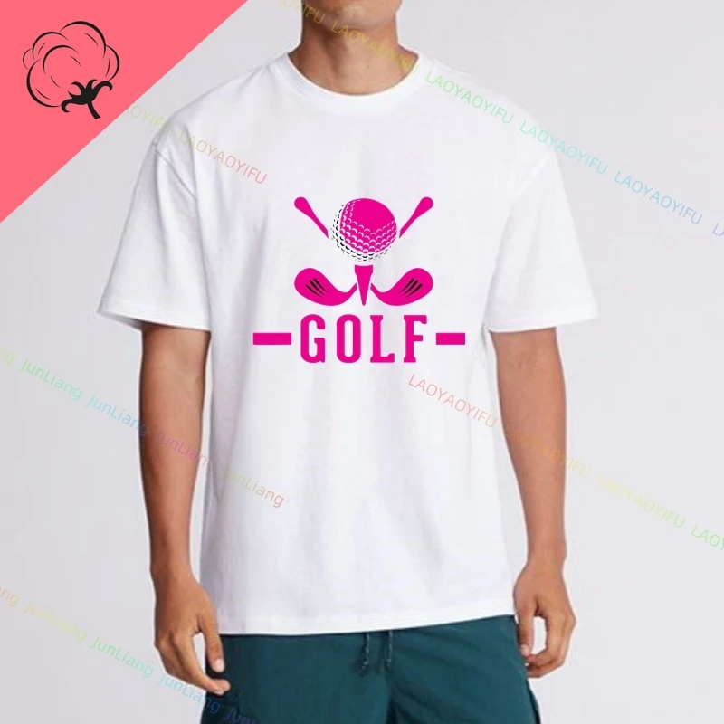 Golf Wear Golf Golfer Heartbeat Classic Vintage Harajuku Streetwear Man Clothes T Shirt 100% cotton Top Women Tops Y2k Mens