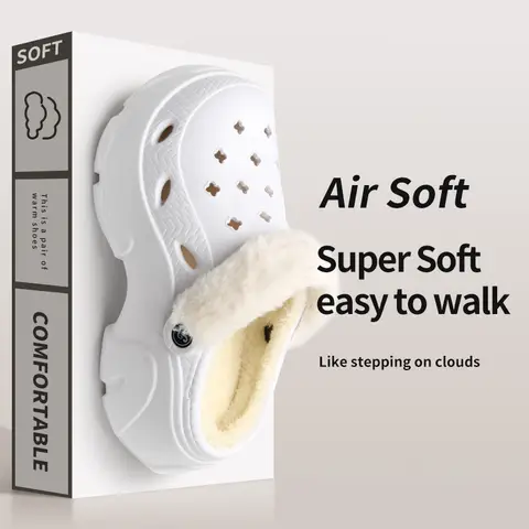 Women's Winter Cotton Shoes with Anti-Slip Outer Sole for Home and Outdoor Use