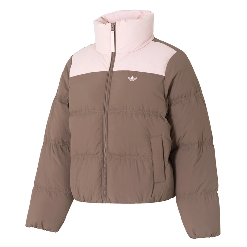 

Adidas пуховик с петельками женский теплый пуховик с воротником-стойкой уличная ветрозащитная спортивная одежда Kc2660