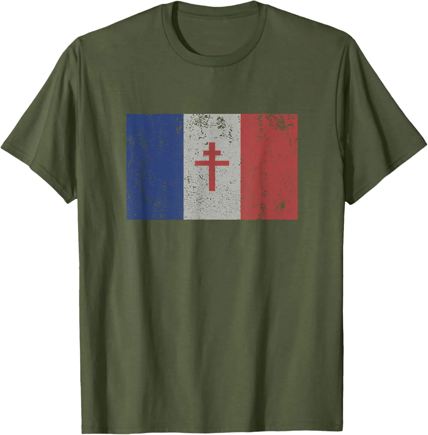 La Resistance The French Flag France WWII T-Shirt Short Sleeve Casual 100% Cotton T Shirt