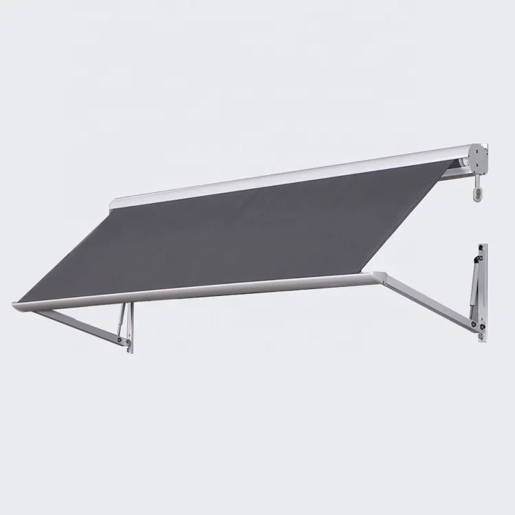 jg-Customized Size Outdoor Aluminum Drop Arm Remote Control Window Awning