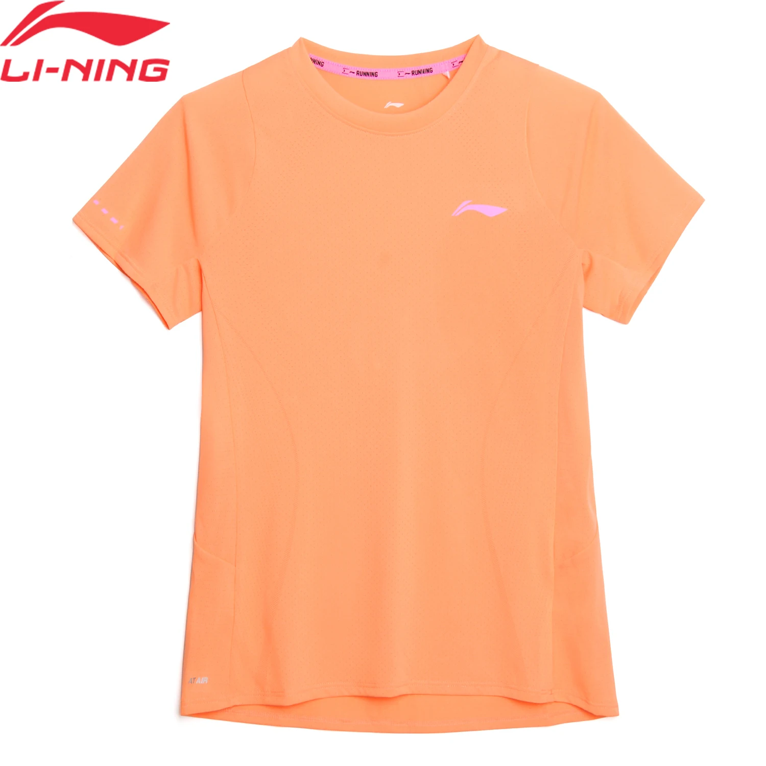 Li-Ning Women Running Sports T-Shirt Regular Fit 100%Polyester Breathable AT AIR Cool LiNing Short Sleeve Tee Tops ATSU006