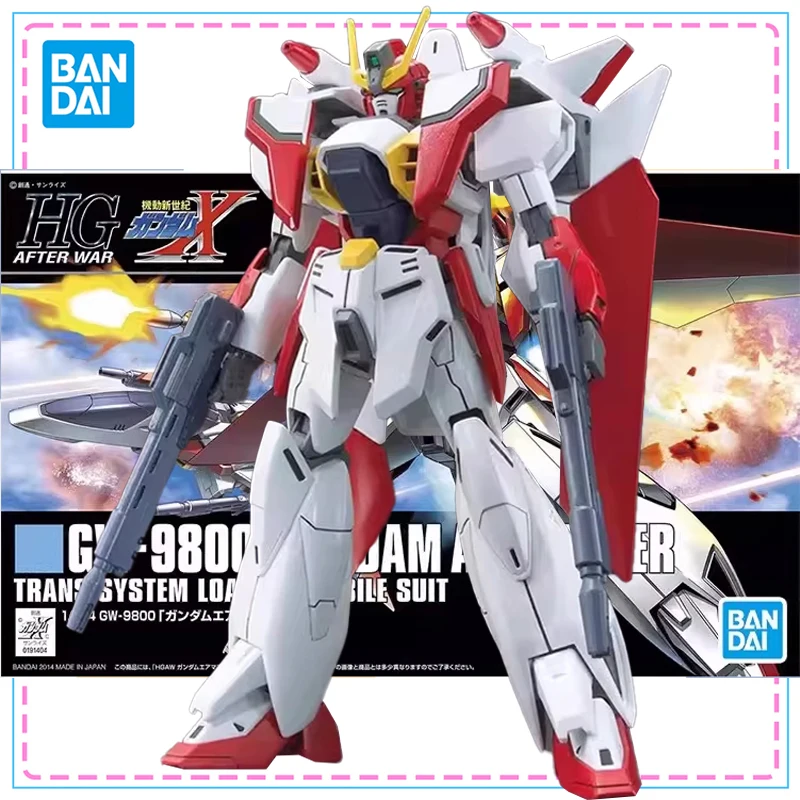 

Bandai HG 1/144 GW-9800 GUNDAM AIRMASTER TRANS SYSTEM, оригинальный комплект модели Gundam, экшн-фигурки, сборная модель для мальчиков, игрушки, подарки
