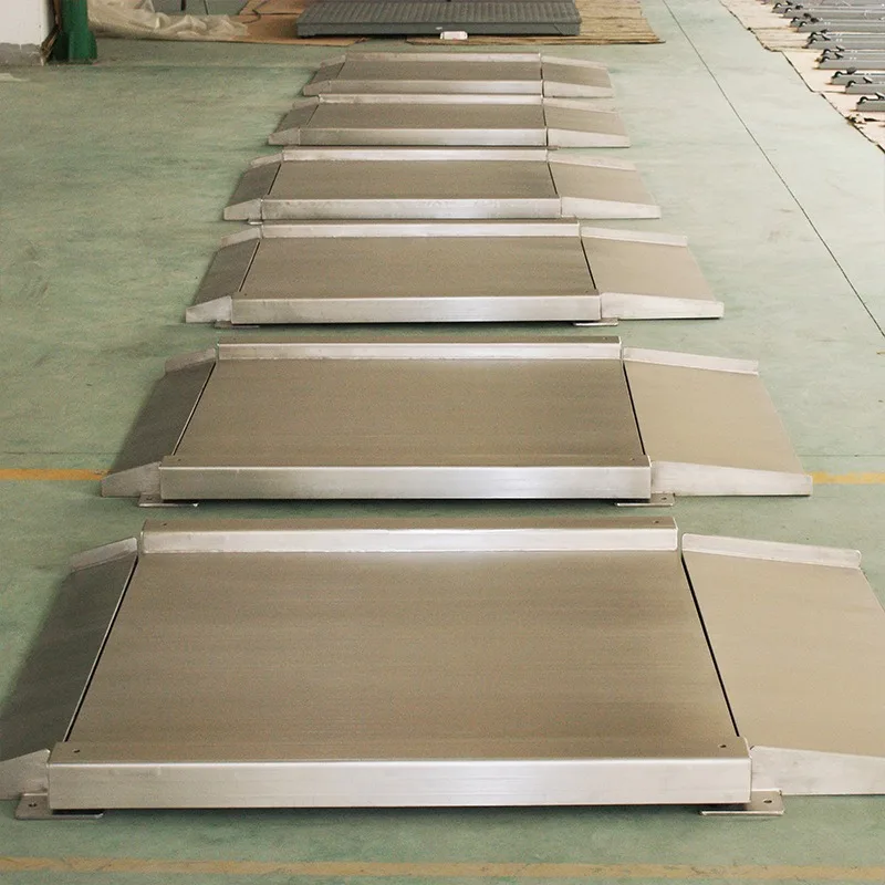 1/2/3T Stainless Steel Scale Ultra Low Double Layer Scale Ultra Low Waterproof Scale with Ramp Factory Direct