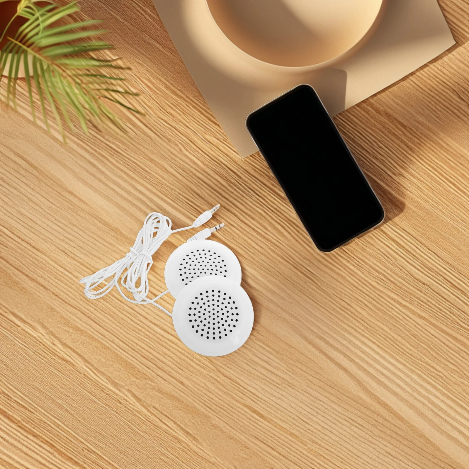 

2pcs Portable Pillow Speaker For Sleeping Mini Sound Speaker Under Pillow Jack Compact Travel Stereo Small Speakers For Tablet