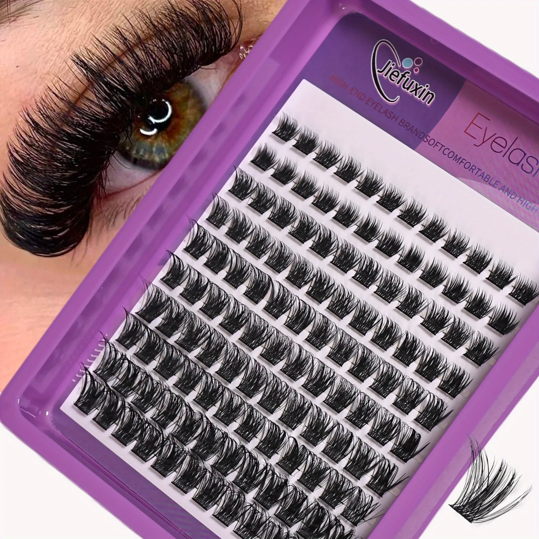 Eyelash Extension Wispy Look - D Curl Fluffy Lash Clusters 120pcs