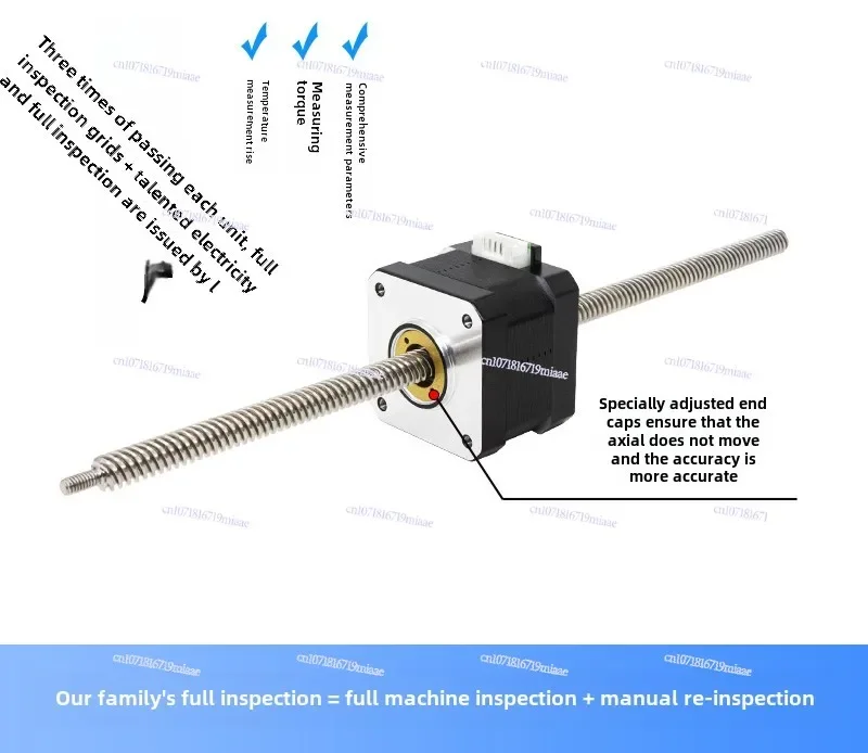 20/28/35/42/57 Through Screw Stepping Motor Set Linear Through Screw Motor with Nut