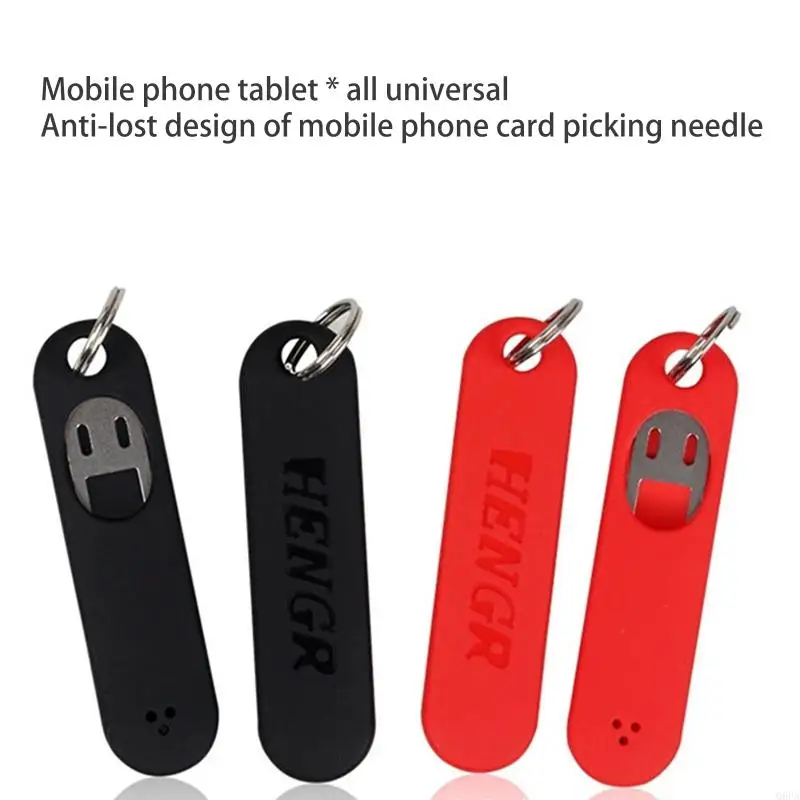 SIM Card Removal Tool Card Tray Eject Pins Needle with Detachable Keychain Charm for Phone Models Universal