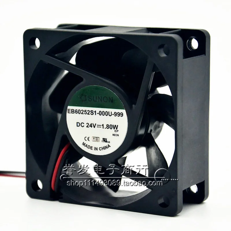 جديد الأصلي EB60252S1-000U-999 24V 1.80w 6025 60x60x25 مللي متر مروحة التبريد المبرد