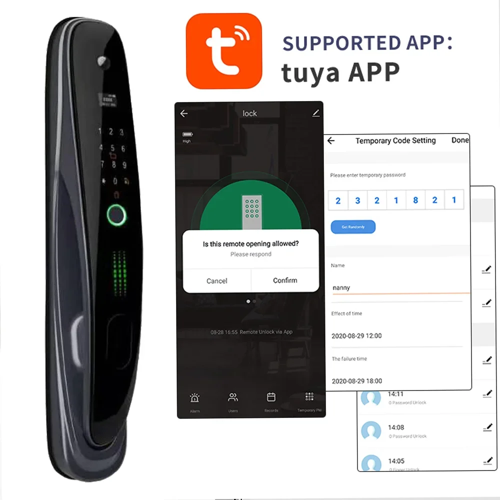 Sicheres Tuya Smart Key Lock mit digitalem Passwort
