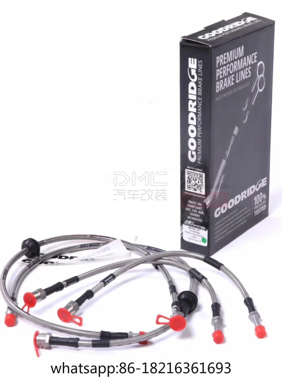 GOODRIDGE brake oil pipe imported explosion-proof, high-performance, high-temperature resistant and adaptable modified car