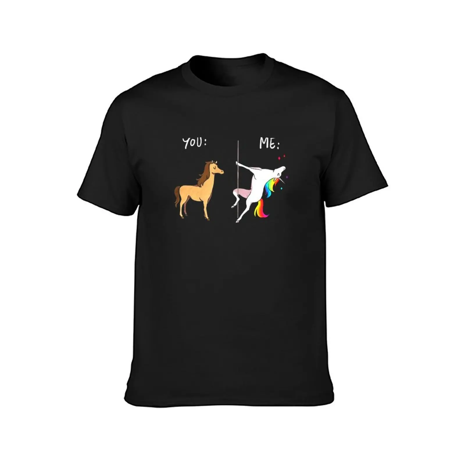 Me Unicorn You Horse Pole Dancing T-Shirt anime clothes tees men clothings