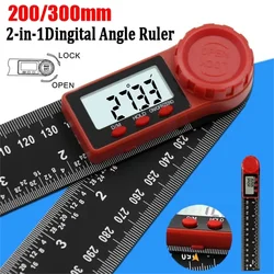 2-in-1 Digital Angle Meter inclinometro Digital Angle Ruler goniometro elettronico goniometro Angle finder strumento di misurazione