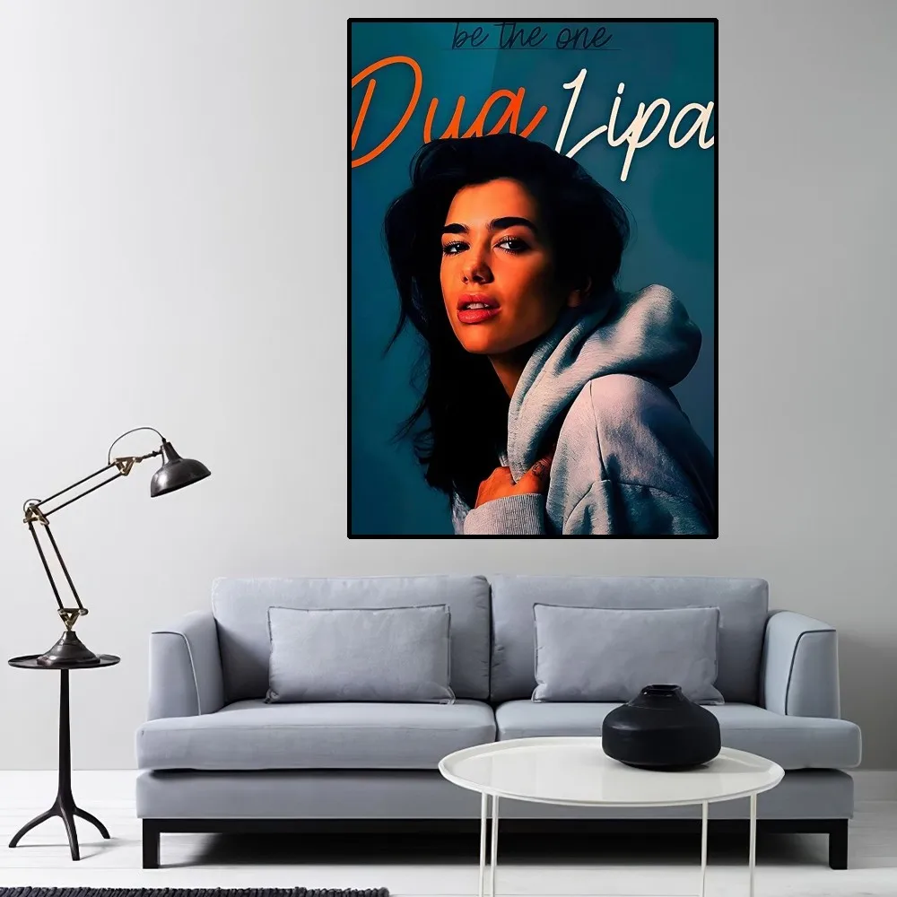 D-Dua Hot Singer L-Lipa Poster Home Room Decor Aesthetic Art Wall Painting Stickers