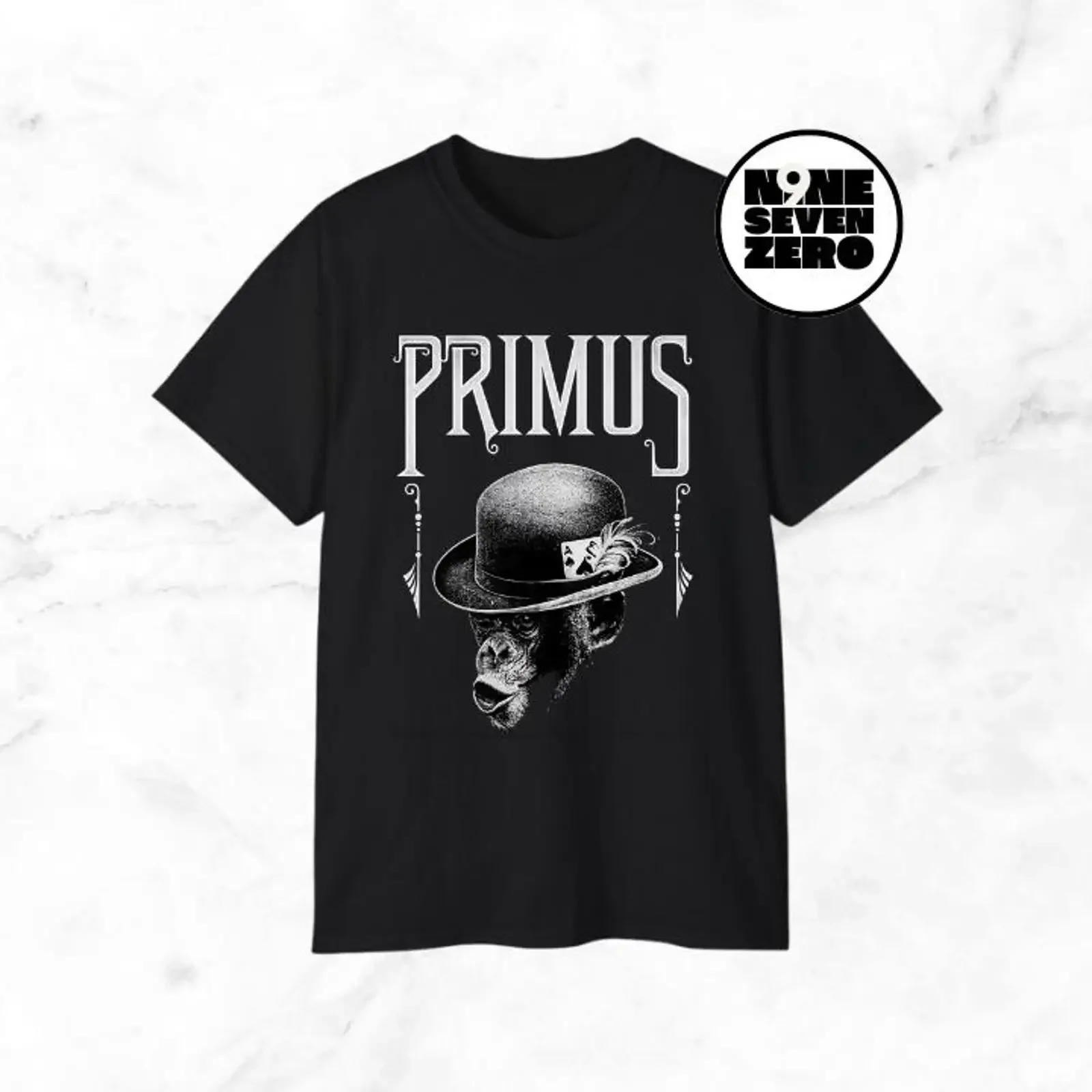 Primus Music Band Rock T Shirt International Concert Outfit Cotton vintage Washed homme graphic Soft Casual Slightly streetwear