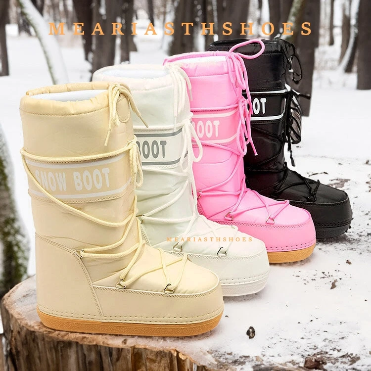 

Новые теплые плюшевые женские зимние ботинки, модные уличные женские ботинки, Нескользящие походные ботинки на платформе, водонепроницаемые зимние теплые ботильоны