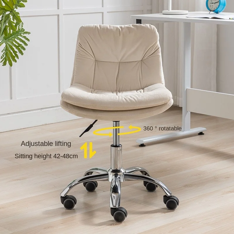 Taburete ligero de lujo para dormitorio, silla de ocio, moderna, de alto grado, para estudio en casa y oficina